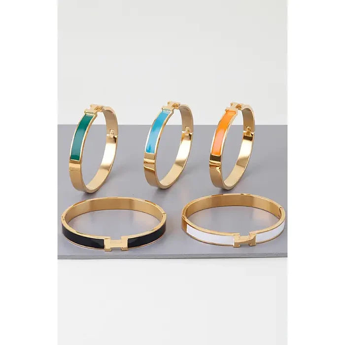 The Bright H Cuff-Multiple Colors