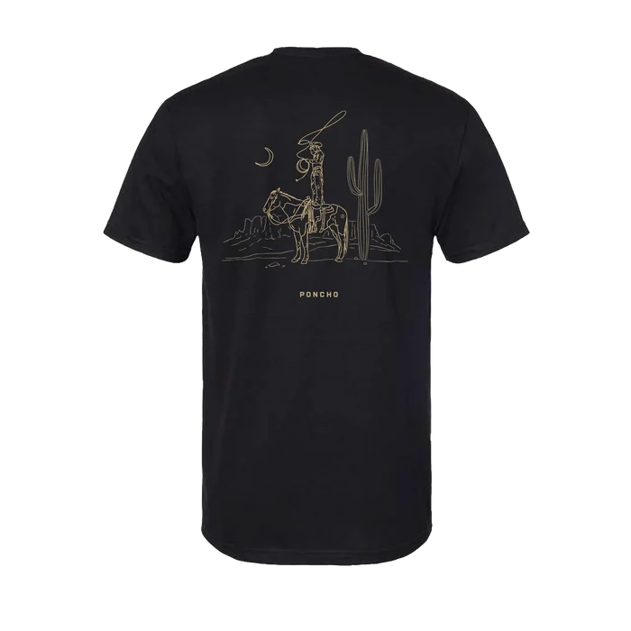 The Cowboy Moon T-shirt By Poncho
