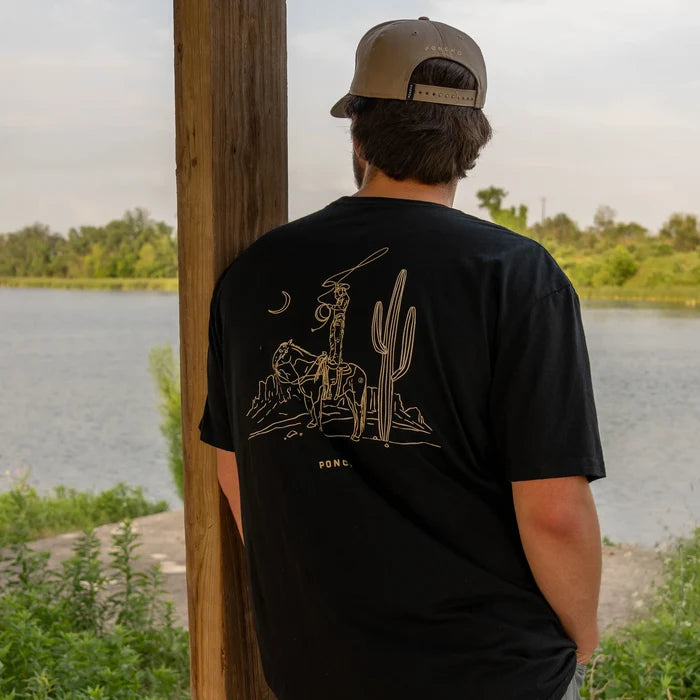 The Cowboy Moon T-shirt By Poncho