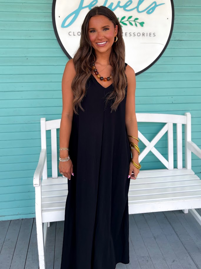 The Dylan Twisted Dress-Black