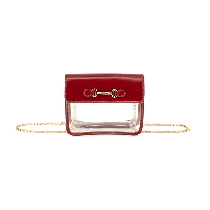 The Rachel Clear Bag-Burgundy