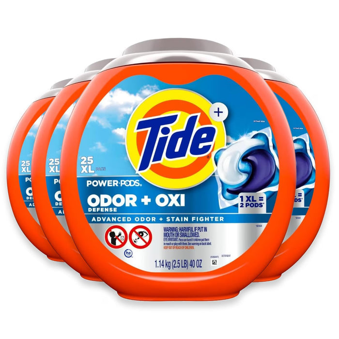 Tide PODS Oxi Power Laundry Pacs - 25 Ct - 4 Pack
