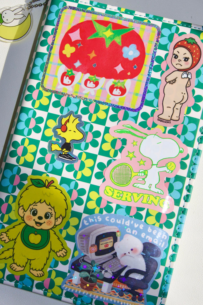 'Tomato Thieves' Glitter Vinyl Sticker