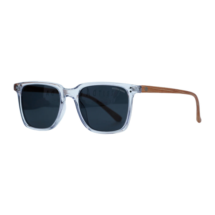 Transparent Brown Rectangle Full Rim