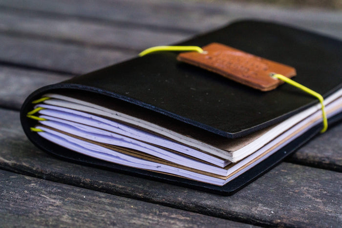 Traveler's Notebook Leather Cover - Black