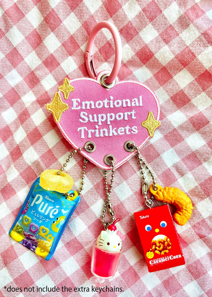 Trinket Holder Keychain Emotional Support Trinket Heart