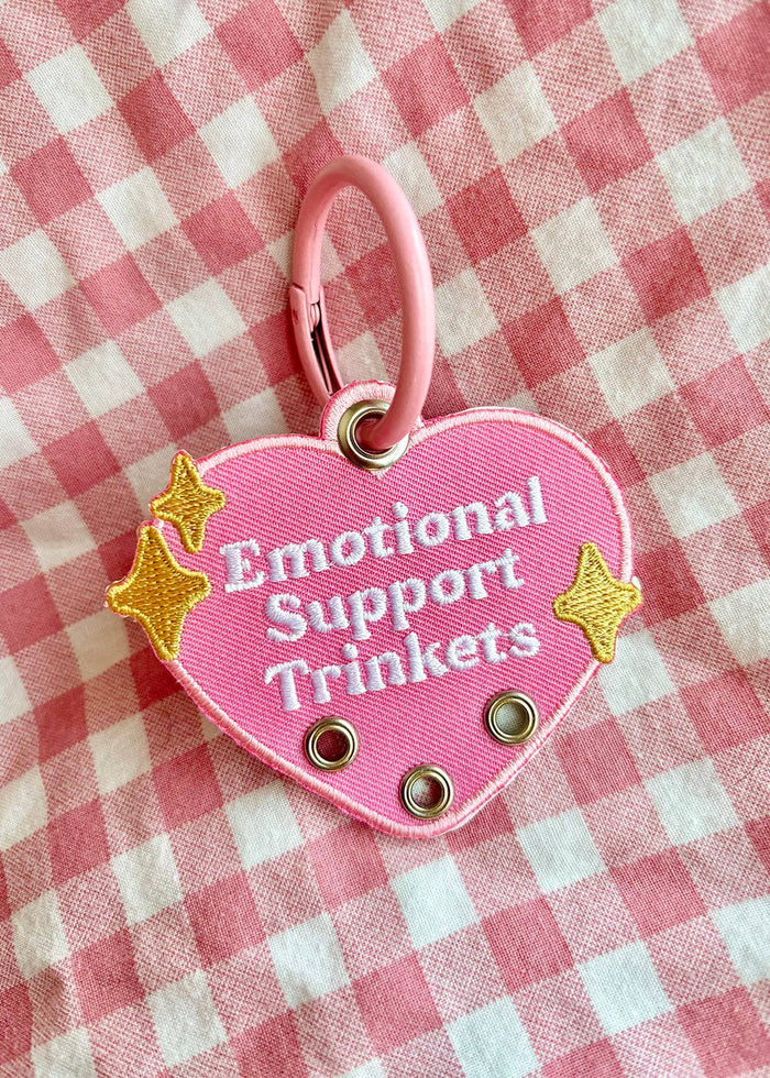 Trinket Holder Keychain Emotional Support Trinket Heart