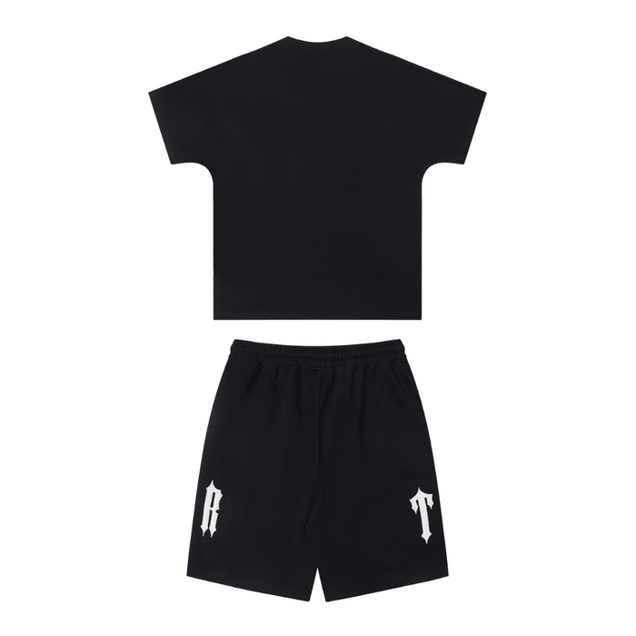 "TS" Short Set Black White