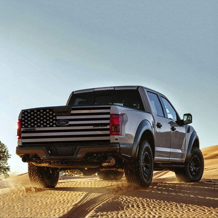 American Flag Truck SUV Car Vinyl Decal Sticker for Rear Back Window and Tailgate - Bogar Tech Designs