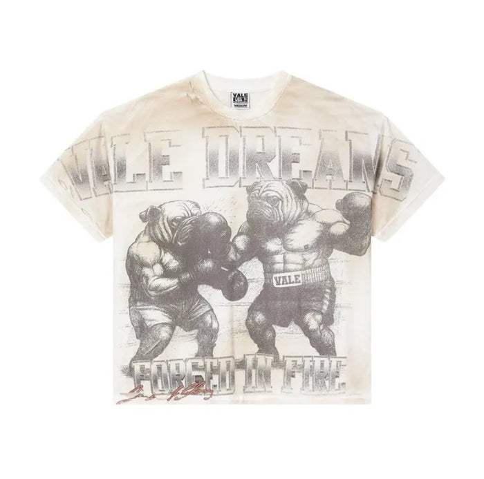 VALE VALLEY FOREVER CREAM PUG TEE (BRAND NEW)