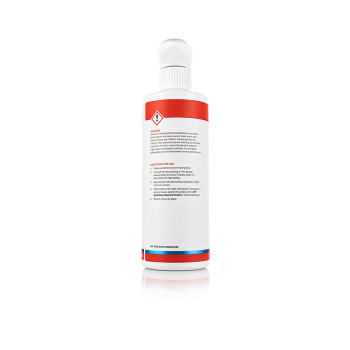 Gtechniq W5 Citrus All Purpose Cleaner 500 milliliter directions view on a white background.