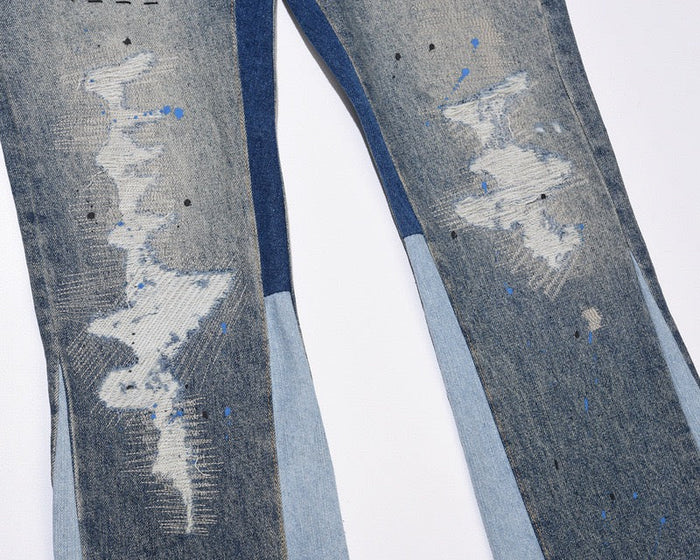 "Wavy"- Flared Denim
