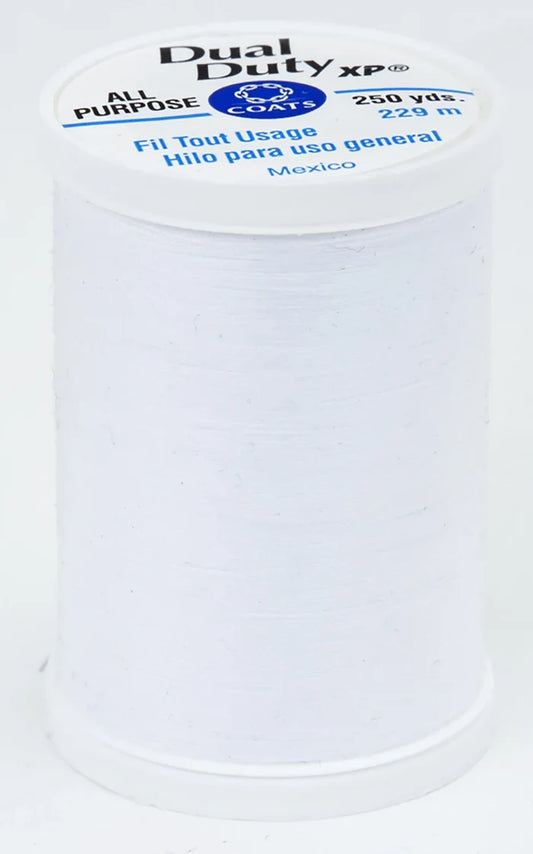 White- Dual Duty XP Polyester Thread 250yds