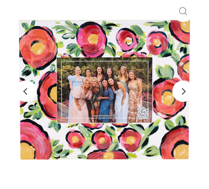 White Floral Frame