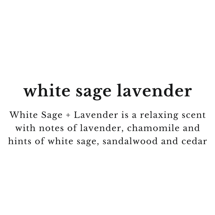 White Sage Lavender - 10 oz Black Jar