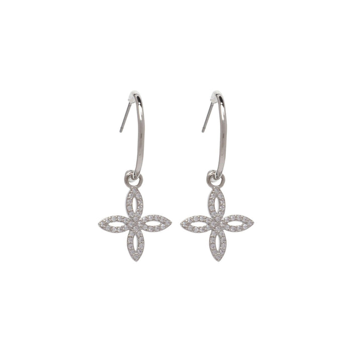 Zelly Serenity Silver Plated Drop Earrings